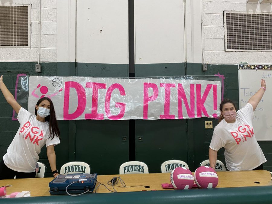 Spiking for a cure: NPHS Digs Pink