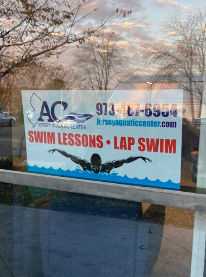 Jersey Aquatics Center Sign