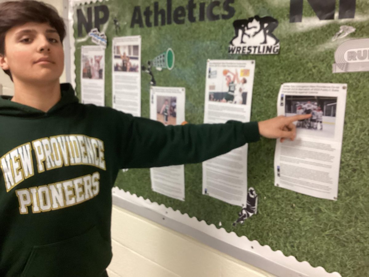 Student athlete notices himself in a school article.