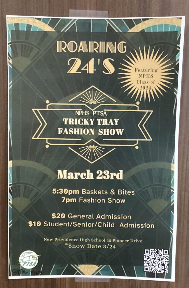 Flyer for students to go to the Fashion Show that upperclassmen participate in.