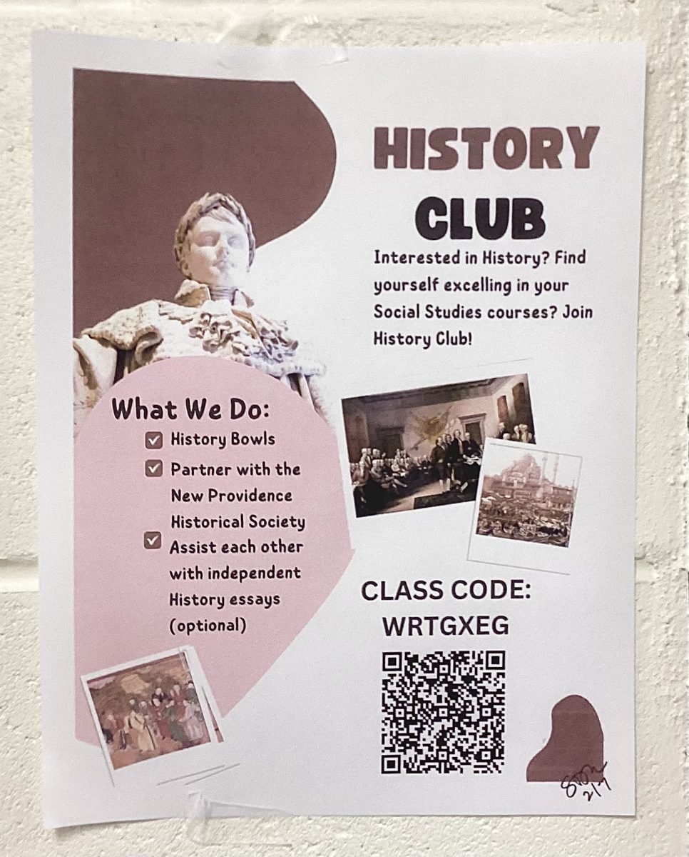 Advertisement to encourage students to join the History Club