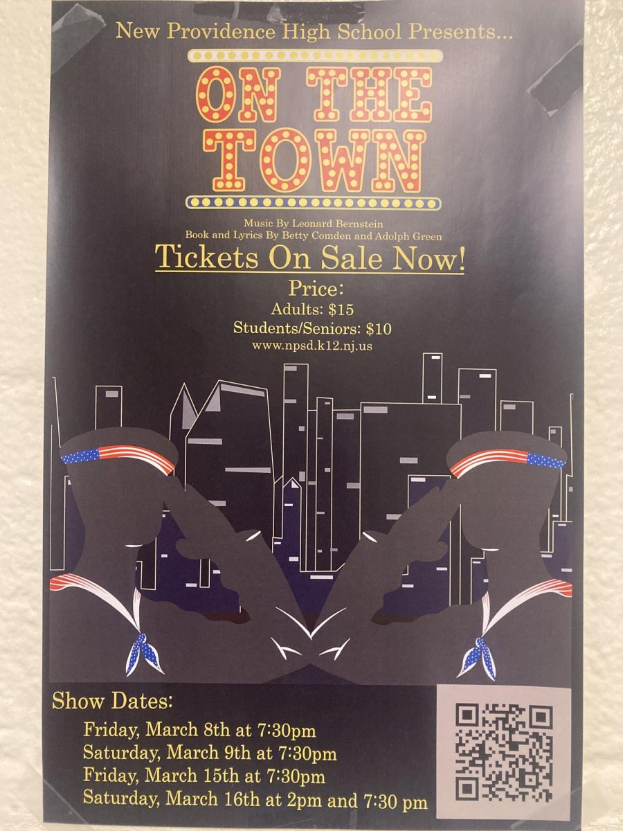 Poster for the New Providence High School’s 2024 musical, On The Town