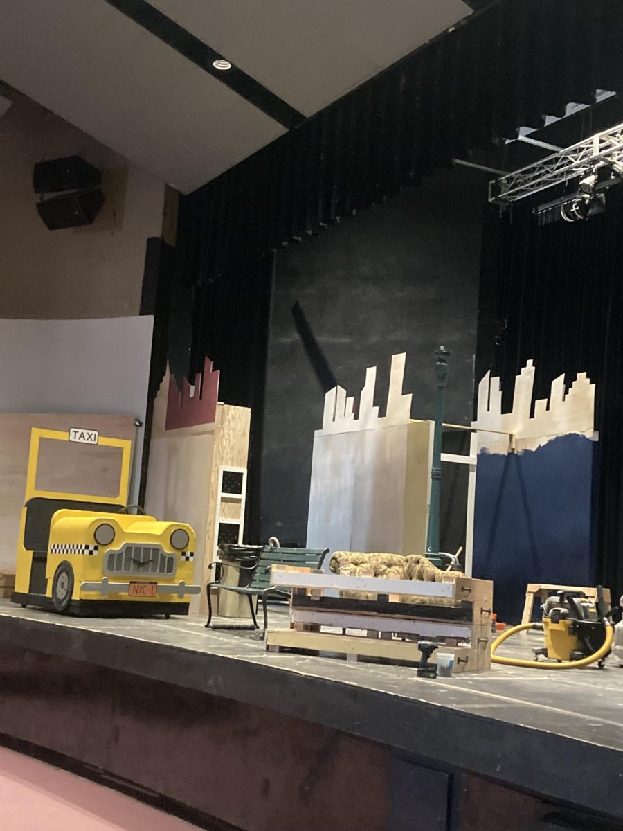 Set of the New Providence High School’s 2024 musical, On the Town.