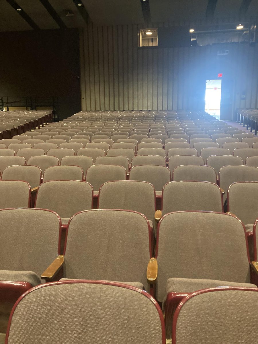 Rows of chairs in the auditorium.