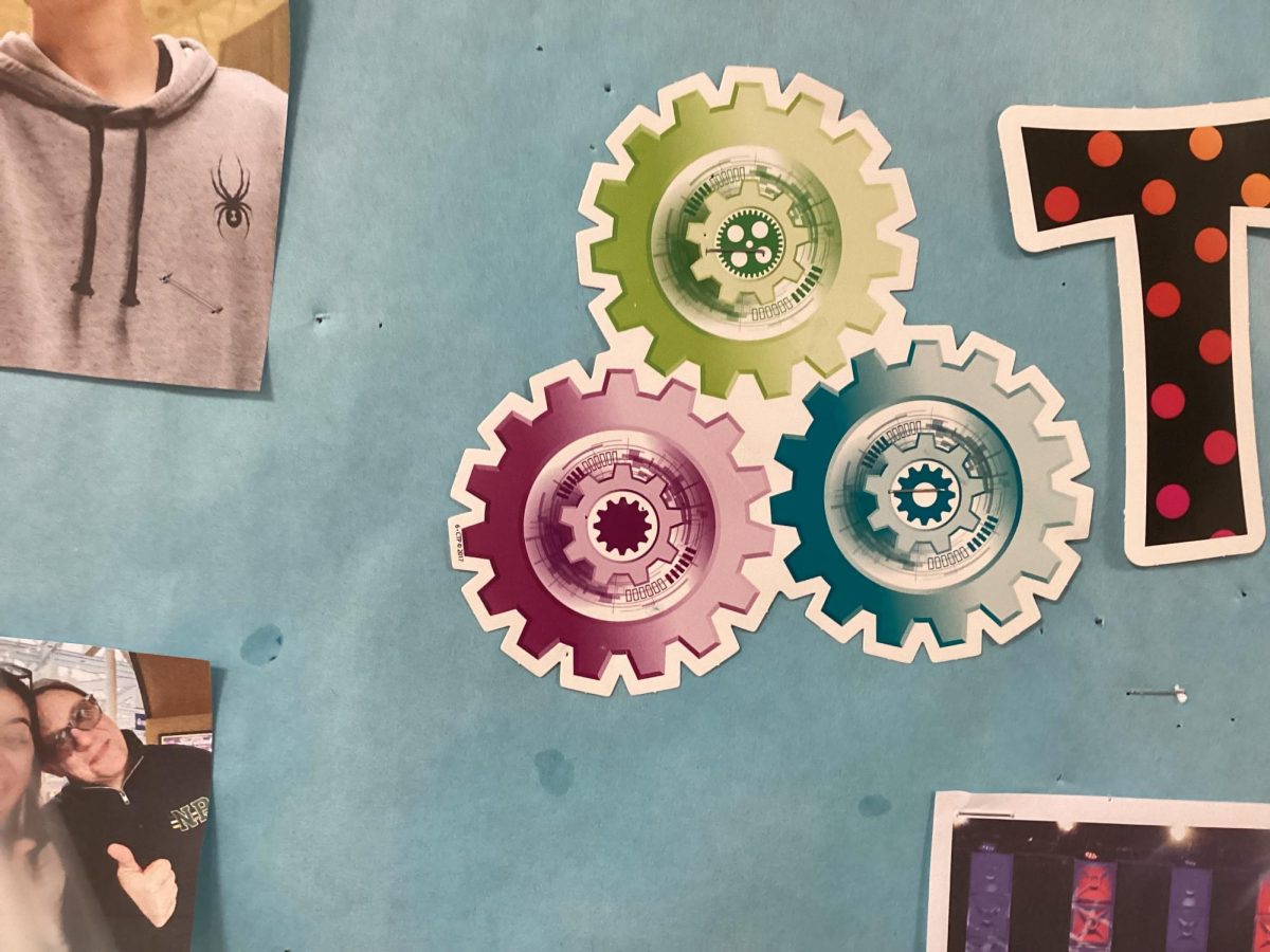 Sticker on STEM wall 