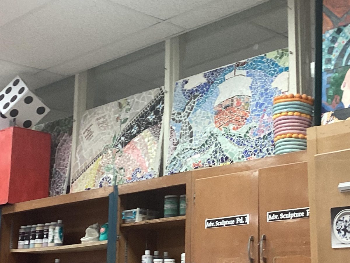 These are artworks made by students in art room 101. 