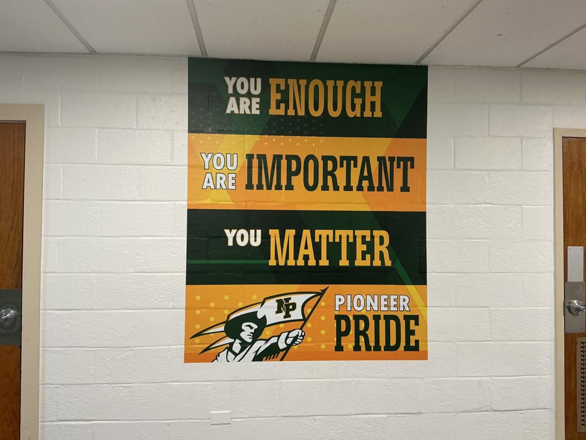 Another motivational painting on the school wall. 